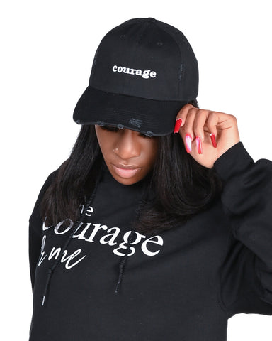 Distressed COURAGE Dad Hat
