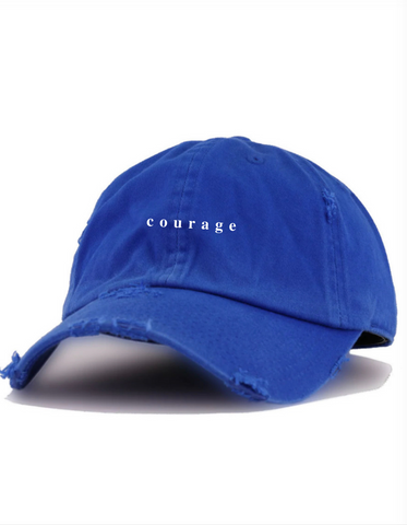 Distressed COURAGE Dad Hat