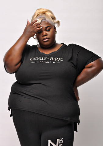 Never Scared Biker Shorts Set