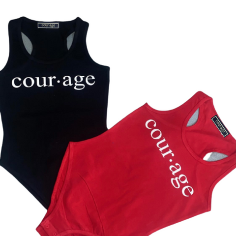 COTTON RACER BACK TANK BODYSUIT